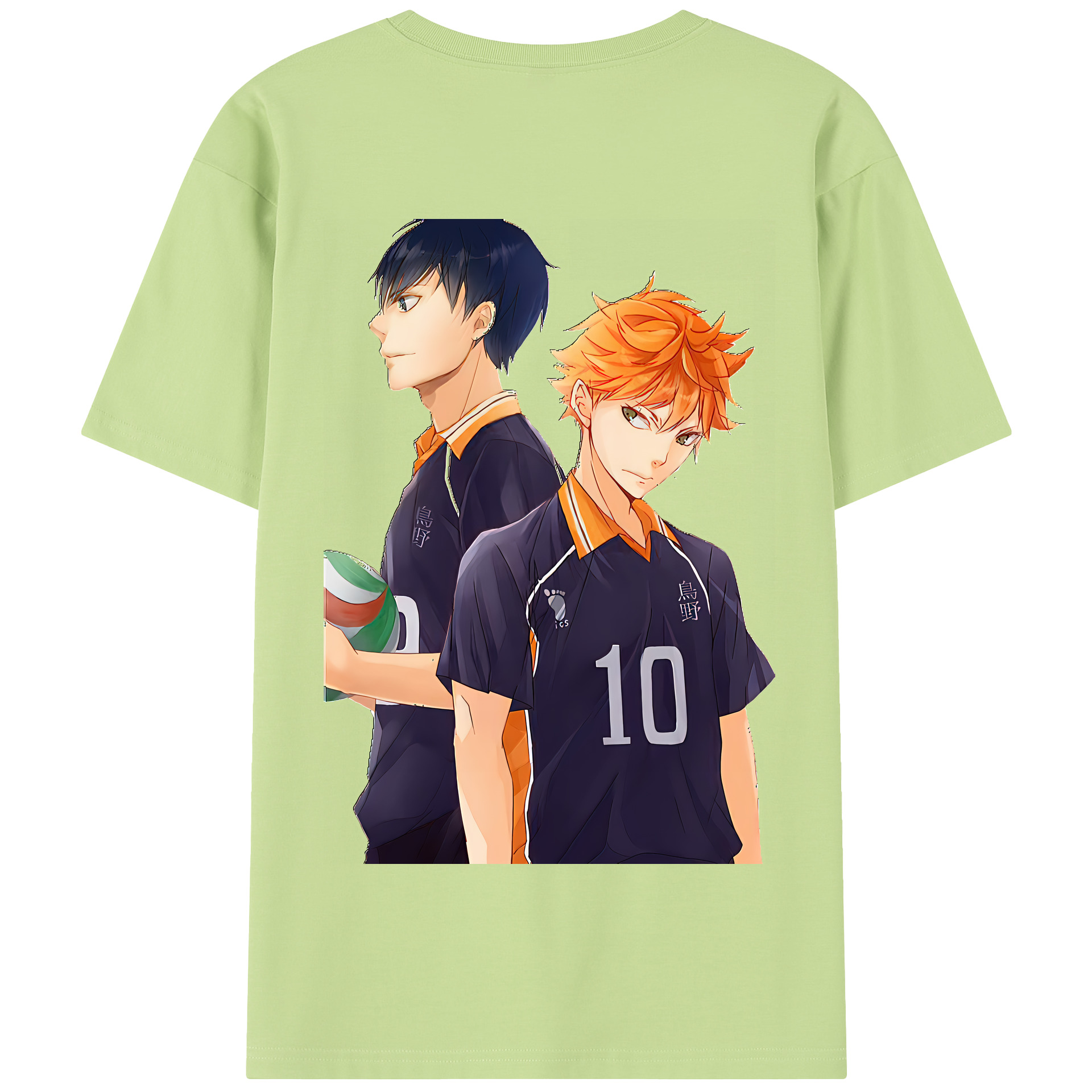 （画像用） ハイキュー!! Haikyu!! 綿100％半袖Tシャツ（背面プリント）